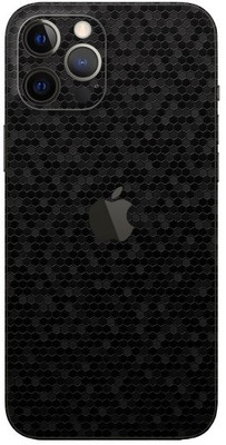 Orgic India iPhone 12 Pro Mobile Skin(Black Honeycomb)