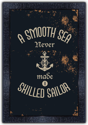 pnf 672-MOTIVATIONAL QUOTES a successful man is one who can lay a firm foundation with the bricks others have thrown at him with Wooden Synthetic Frame Digital Reprint 19 inch x 13.5 inch Painting(With Frame)