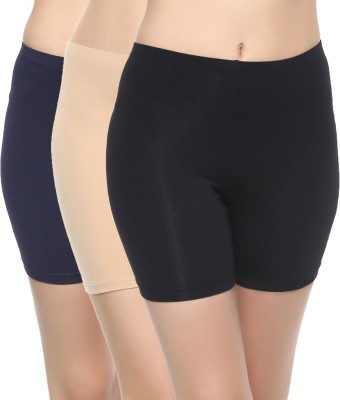 SOIE Solid Women Multicolor Cycling Shorts