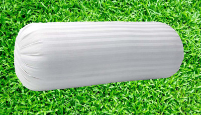 Embroco Home and Furhish Microfibre Stripes Bolster Pack of 1(White)
