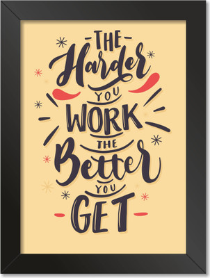 Motivational/Funny Quote Inspirational Religious poster Photo Frame for Wall, Home Office, Gym Study Room livingroom Bedroom Decoration Without Glass, Style65 Photographic Paper(12.75 inch X 9.25 inch, framed)