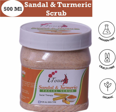 I TOUCH HERBAL Sandal And Turmeric Scrub , 500 ml Scrub(500 ml)
