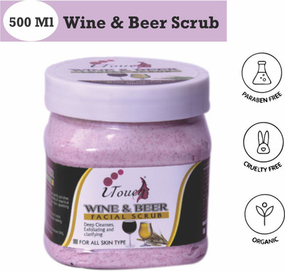 I TOUCH HERBAL Wine And Beer Scrub , 500 ml Scrub(500 ml)