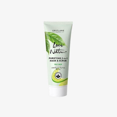Oriflame Sweden ORFLAME LOVE NATURE PURIFYING 2-IN-1 MASK & SCRUB 75ML Scrub(75 ml)