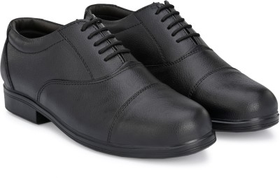 INDIANTRENDS INDIANTRENDS pure leather formal oxford shoe for men (Black) Lace Up For Men(Black)