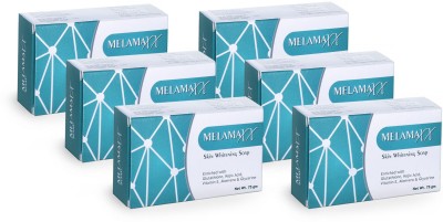 Melamaxx Glutathione Skin Whitening Soap (Pack of 6) (450 g)(6 x 75 g)