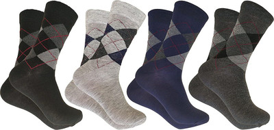 PinKit Men Printed Ankle Length(Pack of 4)