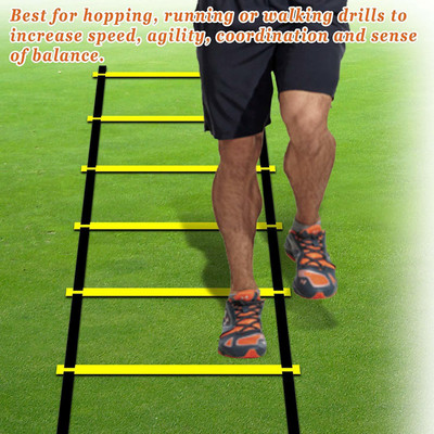 reform Rung 8 Meter Agility Ladder for Speed Fitness, Legwork Training Speed Ladder(Multicolor)