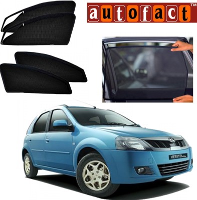 Autofact Rear Window, Side Window Sun Shade For Mahindra Verito(Black)