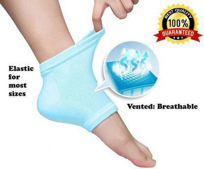 H D Enterprise DLX GEL -5215 Heel Pain Relief Silicon Gel Heel Socks Heel Support