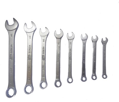 Venus hand tools VMC-8 Combination Spanner Set 8-19 mm Double Sided Combination Wrench(Pack of 8)