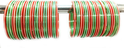 Soniaa Creation Glass Bangle Set(Pack of 48)