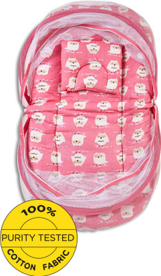 Miss & Chief by Flipkart Cotton Baby Bed Sized Bedding Set(Multicolor, 1 Mattress with Net, 1 Pillow)