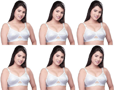 DYMA Women Everyday Non Padded Bra(White)