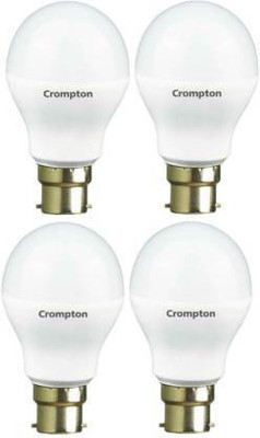 Crompton 7 W,9.0 Basic Standard B22 LED Bulb(White, Pack of 4)