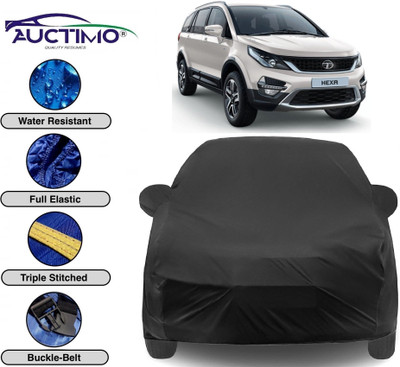 AUCTIMO Car Cover For Tata Hexa (With Mirror Pockets)(Black)