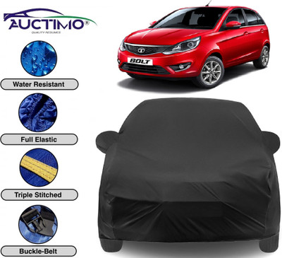 AUCTIMO Car Cover For Tata Bolt (With Mirror Pockets)(Black)