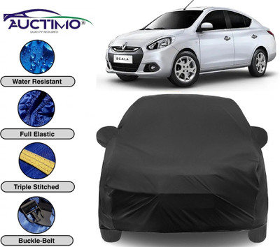 AUCTIMO Car Cover For Renault Scala (With Mirror Pockets)(Black)