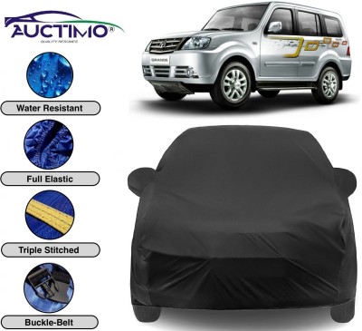 AUCTIMO Car Cover For Tata Sumo Grande MK II (With Mirror Pockets)(Black)