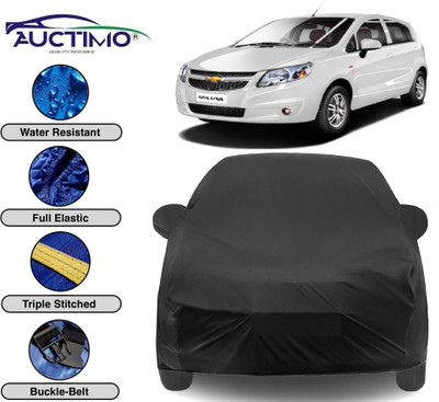 AUCTIMO Car Cover For Chevrolet Sail U-VA (With Mirror Pockets)(Black)