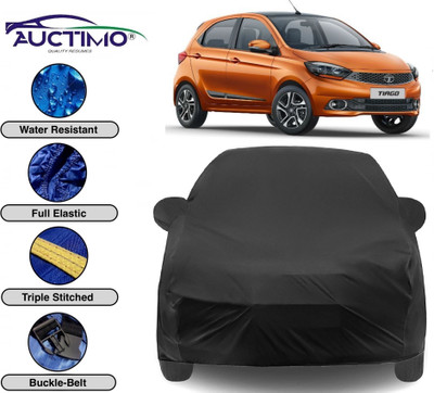 AUCTIMO Car Cover For Tata Tiago (With Mirror Pockets)(Black)