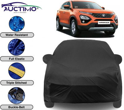 AUCTIMO Car Cover For Tata Harrier (With Mirror Pockets)(Black)