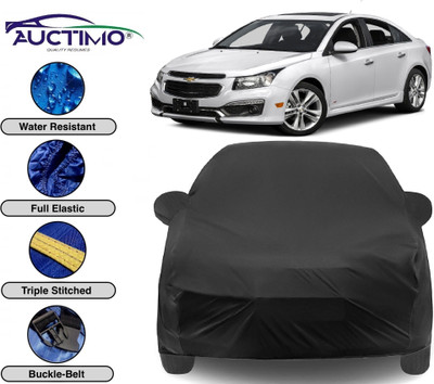 AUCTIMO Car Cover For Chevrolet Cruze (With Mirror Pockets)(Black)