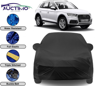 AUCTIMO Car Cover For Audi Q5 (With Mirror Pockets)(Black)