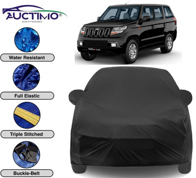 AUCTIMO Car Cover For Mahindra TUV300 (With Mirror Pockets)(Black)