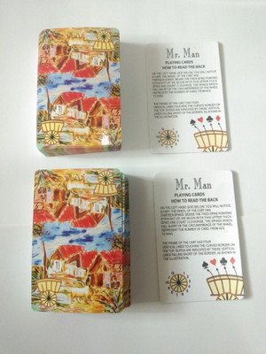 R.s.Magic Tricks Spy Mr. Man (Pack of 2 Deck) Cheating Playing Card Marked Card Magic Multi Color(Multicolor)