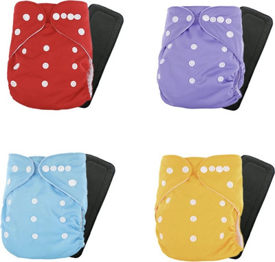 Jaydison Solid Reusable Cloth Button Diaper Reuse Nappy & Insert 0-24m RBSYDBVB11