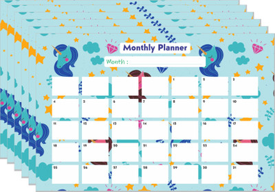 ESCAPER Planner Series Unruled A3 180 gsm A4 paper(Set of 1, Multicolor)