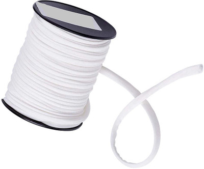 Aakriti Knitted White Elastic(200 m)