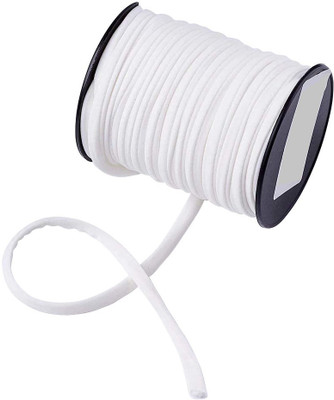 Aakriti Knitted White Elastic(25 m)