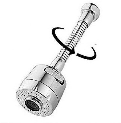 WunderVoX Flexible 360 Degree Rotating 2 Modes Water Saving Faucet Faucet Nozzle(Screw On)
