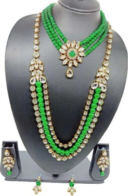 catalyst venture Copper Gold-plated Green, White Jewellery Set(Pack of 1)