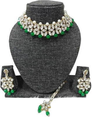 CATALYST Brass Brass Green, White Jewellery Set(Pack of 1)
