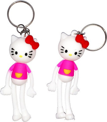 GLAZU Hello Kitty Keychain (Pack of 2) Key Chain