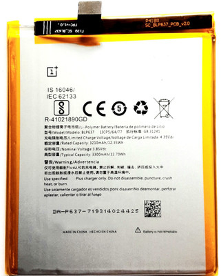 Full Energy Mobile Battery For  OnePlus 5T / Five T BLP637 Li-Polymer Mobile Battery