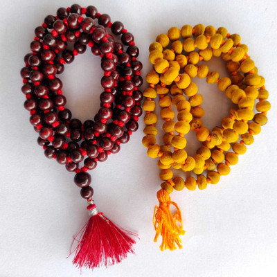 mtr handicraft red Sandalwood (Lal Chandan Mala) Wood Chain