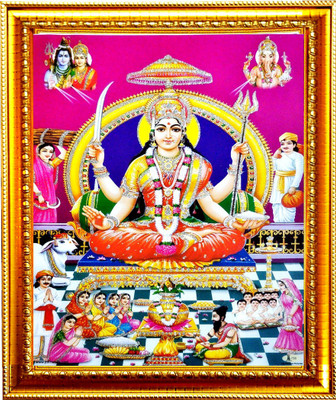 SUNINOW Santoshi maa photo frame | photo frame Religious Frame