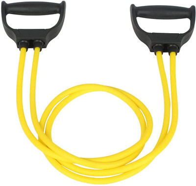 YIXTY Pull Rope Elastic Resistance Bands Fitness Rope Rubber Bands for Fitness Exercise Resistance Tube(Yellow, Black)