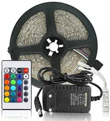 PLITE 150 LEDs 4 m Multicolor Color Changing, Flickering, Steady Strip Rice Lights(Pack of 1)
