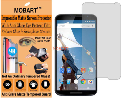 MOBART Tempered Glass Guard for GOOGLE NEXUS 6 (Matte Flexible Shatterproof)(Pack of 1)