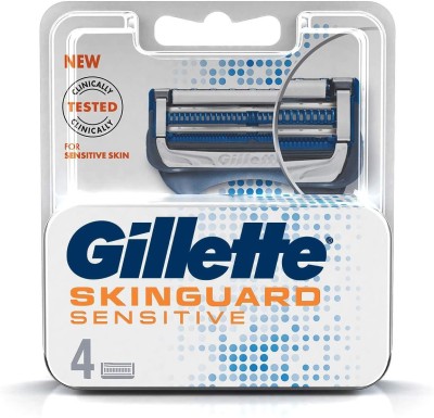 Gillette Skinguard Minimum Contact Shaving Cartridges with Precision Blade(Pack of 4)