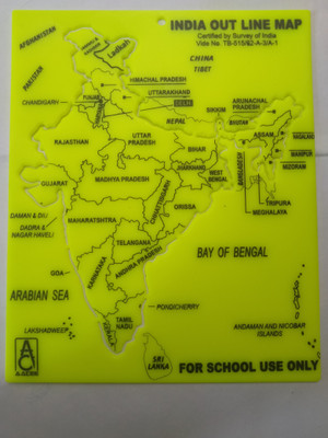 AISH INDIA MAP STENCIL AR001 India map stencil Stencil(Pack of 1, typography)