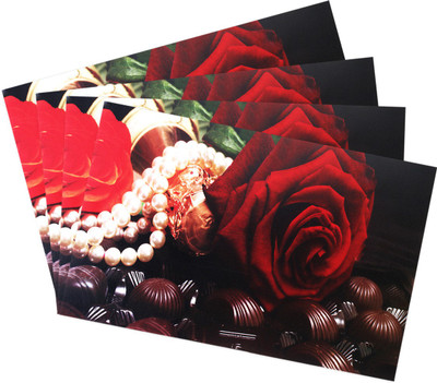 Flipkart SmartBuy Rectangular Pack of 4 Table Placemat(Multicolor, PVC)