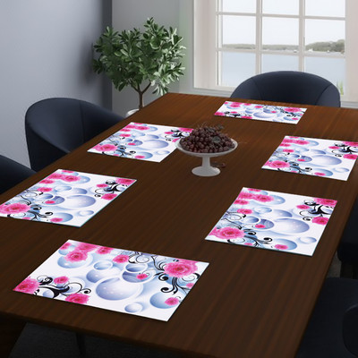 Flipkart SmartBuy Rectangular Pack of 6 Table Placemat(Multicolor, PVC)