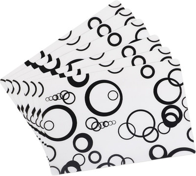 Flipkart SmartBuy Rectangular Pack of 6 Table Placemat(White, PVC)