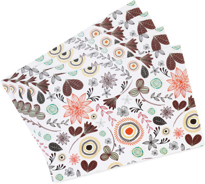 Flipkart SmartBuy Rectangular Pack of 4 Table Placemat(Multicolor, PVC)